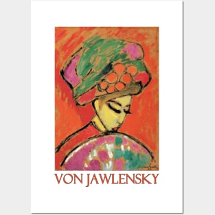 Young Girl with a Flowered Hat by Alexej von Jawlensky Posters and Art